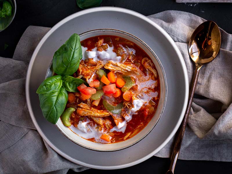 Chicken and Basil Soup